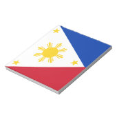 Notepad mit Flagge der Philippinen Notizblock (Rotiert)