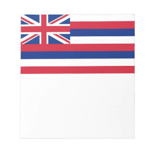 Notepad mit Flagge des Hawaii-Staat Notizblock
