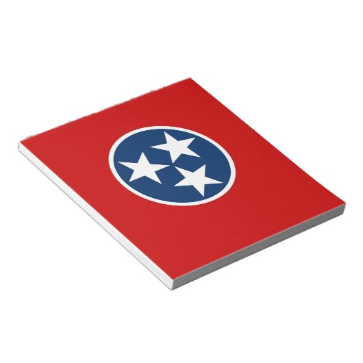 Notepad mit Flagge des Tennessee-Staat Notizblock (angewinkelt)