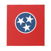 Notepad mit Flagge des Tennessee-Staat Notizblock (Vorderseite)