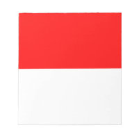 Notepad mit Flagge Indonesiens