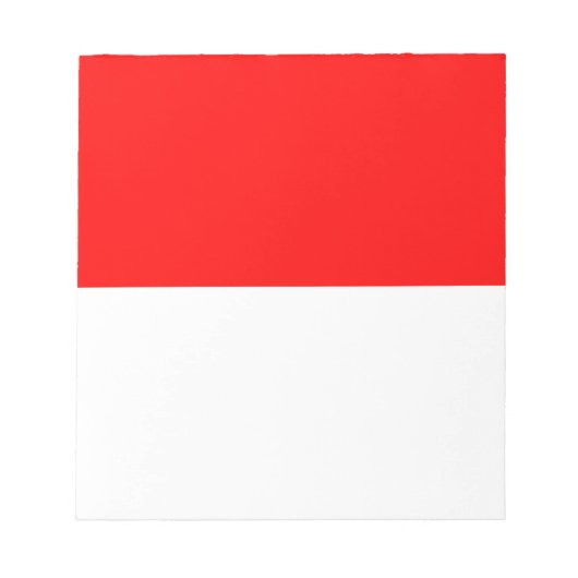 Notepad mit Flagge Indonesiens Notizblock (Vorderseite)