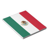 Notepad mit Flagge Mexikos Notizblock (angewinkelt)