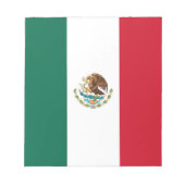 Notepad mit Flagge Mexikos Notizblock (Vorderseite)