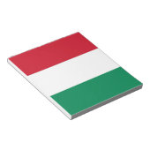 Notepad mit Flagge Ungarns Notizblock (angewinkelt)