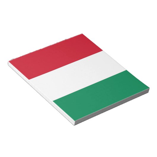 Notepad mit Flagge Ungarns Notizblock (angewinkelt)
