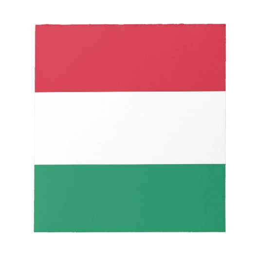 Notepad mit Flagge Ungarns Notizblock (Vorderseite)