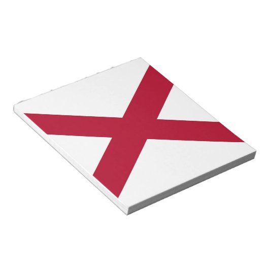 Notepad mit Flagge von Alabama Notizblock (angewinkelt)