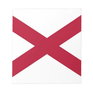 Notepad mit Flagge von Alabama Notizblock