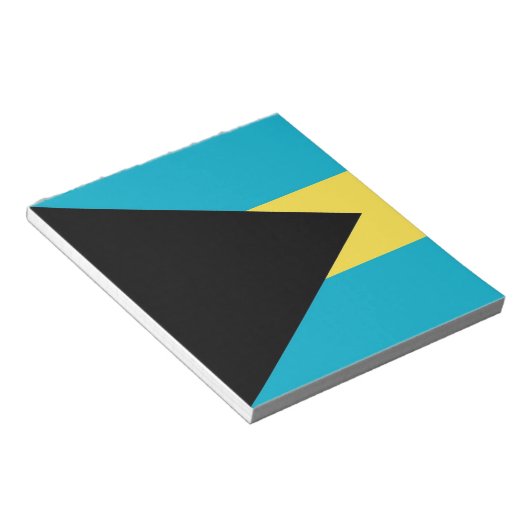 Notepad mit Flagge von Bahamas Notizblock (angewinkelt)