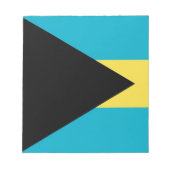 Notepad mit Flagge von Bahamas Notizblock (Vorderseite)