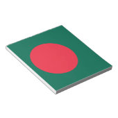 Notepad mit Flagge von Bangladesch Notizblock (angewinkelt)