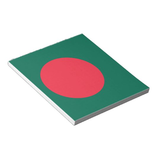 Notepad mit Flagge von Bangladesch Notizblock (angewinkelt)