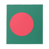 Notepad mit Flagge von Bangladesch Notizblock (Vorderseite)