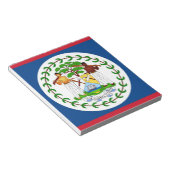 Notepad mit Flagge von Belize Notizblock (angewinkelt)