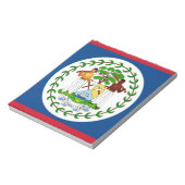 Notepad mit Flagge von Belize Notizblock (Rotiert)