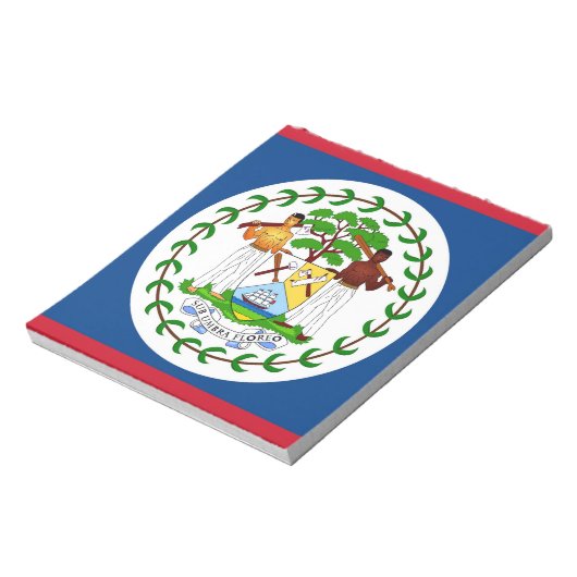 Notepad mit Flagge von Belize Notizblock (Rotiert)