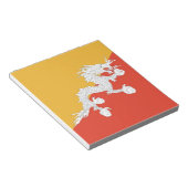 Notepad mit Flagge von Bhutan Notizblock (angewinkelt)
