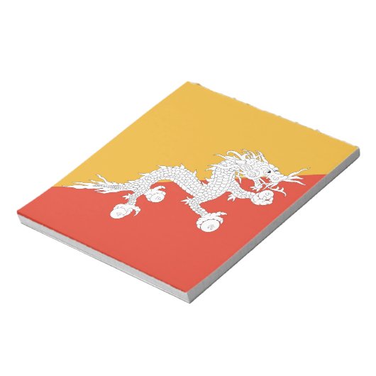 Notepad mit Flagge von Bhutan Notizblock (Rotiert)
