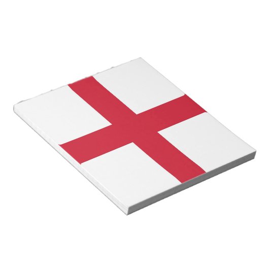 Notepad mit Flagge von England Notizblock (angewinkelt)