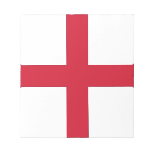 Notepad mit Flagge von England Notizblock (Vorderseite)