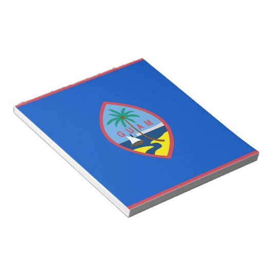 Notepad mit Flagge von Guam Notizblock (angewinkelt)