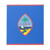 Notepad mit Flagge von Guam Notizblock (Vorderseite)