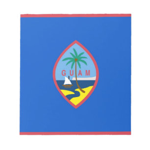 Notepad mit Flagge von Guam Notizblock