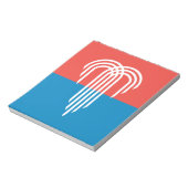 Notepad mit Flagge von Kansas City, Missouri Notizblock (Rotiert)