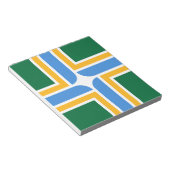 Notepad mit Flagge von Portland City, USA Notizblock (angewinkelt)