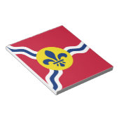 Notepad mit Flagge von St. Louis, Missouri Notizblock (angewinkelt)
