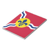 Notepad mit Flagge von St. Louis, Missouri Notizblock (Rotiert)