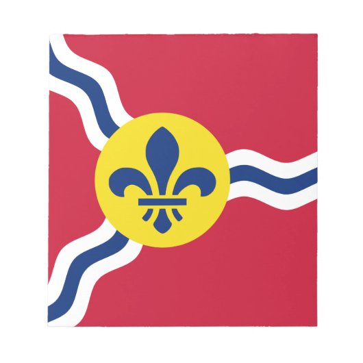 Notepad mit Flagge von St. Louis, Missouri Notizblock (Vorderseite)