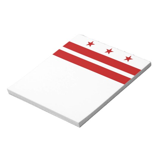 Notepad mit Flagge von Washington DC Notizblock (Rotiert)