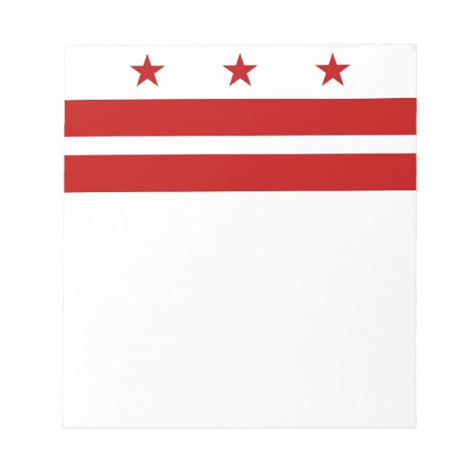 Notepad mit Flagge von Washington DC Notizblock (Vorderseite)