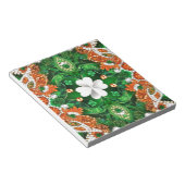 Notepad mit irischen Farben Modernes Design Notizblock (angewinkelt)