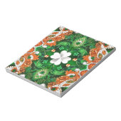 Notepad mit irischen Farben Modernes Design Notizblock (Rotiert)