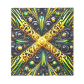 Notepad mit jamaikanischen Farben Modernes Design Notizblock (Vorderseite)