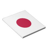 Notepad mit japanischer Flagge Notizblock (angewinkelt)