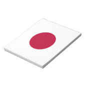 Notepad mit japanischer Flagge Notizblock (Rotiert)