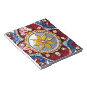 Notepad mit kolumbianischen Farben Modernes Design Notizblock (angewinkelt)