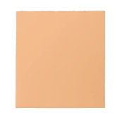 Notepad mit pastellfarbenem Orange-Hintergrund Notizblock (Vorderseite)