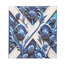 Notepad mit schottischen Thistles Modernes Design Notizblock