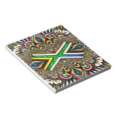 Notepad mit südafrikanischen Farben Modernes Desig Notizblock (angewinkelt)