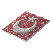 Notepad mit türkischen Farben Modernes Design Notizblock (Rotiert)