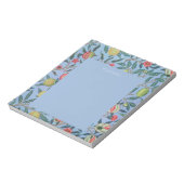 NOTEPAD MIT WILLIAM MORRIS "BLAUE POMEGRANATES" NOTIZBLOCK (Rotiert)