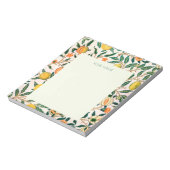 NOTEPAD MIT WILLIAM MORRIS YELLOW POMEGRANATES NOTIZBLOCK (Rotiert)