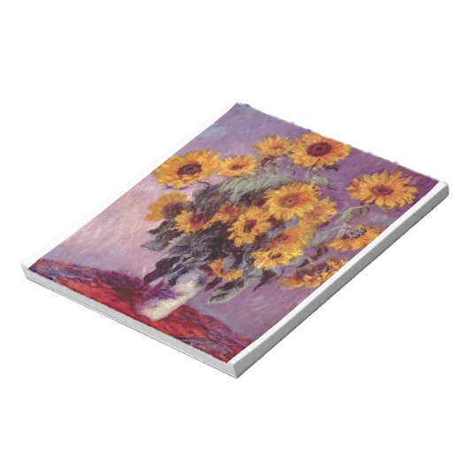NOTEPAD-MONET-SONNENBLUMEN NOTIZBLOCK (Rotiert)