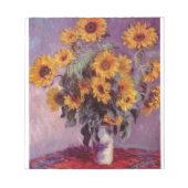 NOTEPAD-MONET-SONNENBLUMEN NOTIZBLOCK (Vorderseite)