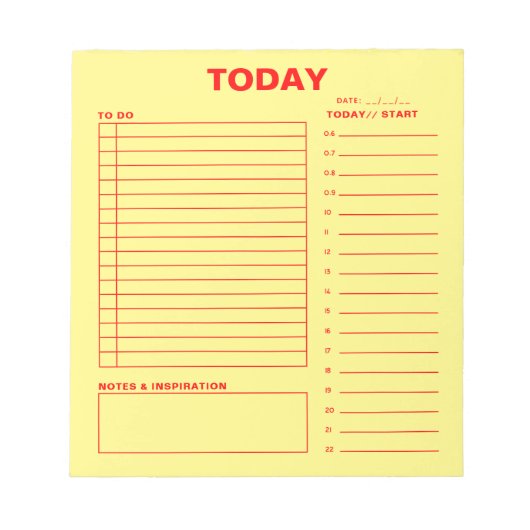 Notepad Notizblock (Vorderseite)